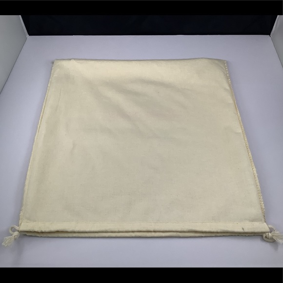 Mansur Gavriel Cream Linen Drawstring Dust Bag - Picture 4 of 6